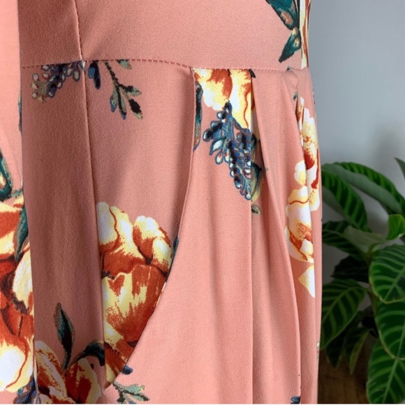 Reb & J. 220 | Floral Long Sleeve Midi Dress - Picture 6 of 8